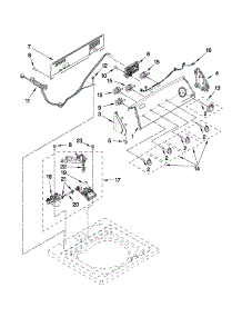 Console And Water Inlet Parts parts for Kenmore Washer 110.21302012 (11021302012, 110 21302012) from AppliancePartsPros.com