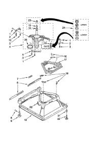 Machine Base Parts parts for Kenmore Washer 110.27112601 (11027112601, 110 27112601) from AppliancePartsPros.com