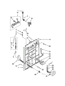 Rear Panel Parts parts for Kenmore Washer 110.27112601 (11027112601, 110 27112601) from AppliancePartsPros.com