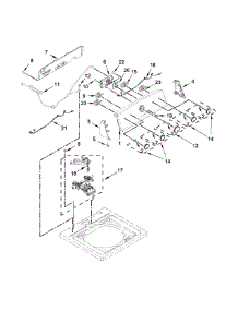 Console And Water Inlet Parts parts for Kenmore Washer 110.22352510 (11022352510, 110 22352510) from AppliancePartsPros.com