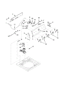 Console And Water Inlet Parts parts for Kenmore Washer 110.25132411 (11025132411, 110 25132411) from AppliancePartsPros.com