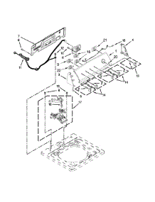 Console And Water Inlet Parts parts for Kenmore Washer 110.22442511 (11022442511, 110 22442511) from AppliancePartsPros.com