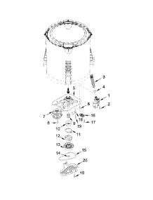 Gearcase, Motor And Pump Parts parts for Kenmore Washer 110.22102312 (11022102312, 110 22102312) from AppliancePartsPros.com
