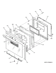 Door parts for Kenmore Range 911.94410300 (91194410300, 911 94410300) from AppliancePartsPros.com