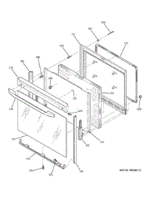 Door parts for Kenmore Range 911.94402300 (91194402300, 911 94402300) from AppliancePartsPros.com