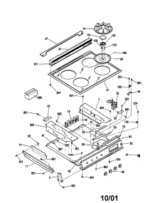 Maintop parts for Kenmore Range 911.36765894 (91136765894, 911 36765894) from AppliancePartsPros.com