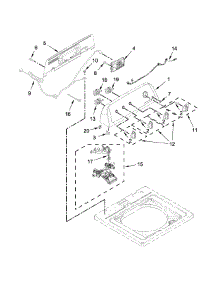 Controls And Water Inlet Parts parts for Kenmore Washer 110.22332510 (11022332510, 110 22332510) from AppliancePartsPros.com