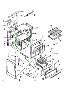 Body Section parts for Kenmore Range 911.7148710 (9117148710, 911 7148710) from AppliancePartsPros.com