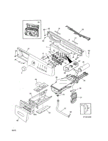 Control Panel parts for Kenmore Washer 417.41122410 (41741122410, 417 41122410) from AppliancePartsPros.com