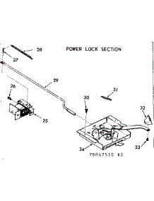 Power Lock Section parts for Kenmore Range 103.9867520 (1039867520, 103 9867520) from AppliancePartsPros.com