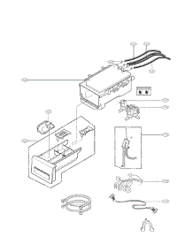 Dispenser Part parts for Kenmore Washer 796.41283310 (79641283310, 796 41283310) from AppliancePartsPros.com