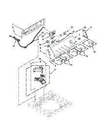 Console And Water Inlet Parts parts for Kenmore Washer 110.21492310 (11021492310, 110 21492310) from AppliancePartsPros.com