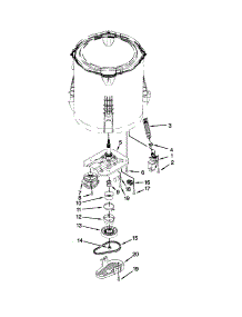 Gearcase, Motor And Pump Parts parts for Kenmore Washer 110.20102310 (11020102310, 110 20102310) from AppliancePartsPros.com