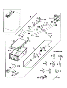 Drawer Housing parts for Kenmore Washer 402.49032012 (40249032012, 402 49032012) from AppliancePartsPros.com
