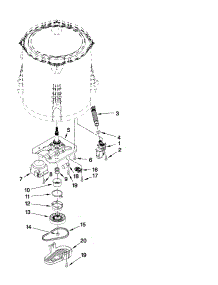 Gearcase, Motor And Pump Parts parts for Kenmore Washer 110.21102013 (11021102013, 110 21102013) from AppliancePartsPros.com