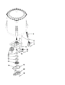 Gearcase, Motor And Pump Parts parts for Kenmore Washer 110.21252112 (11021252112, 110 21252112) from AppliancePartsPros.com