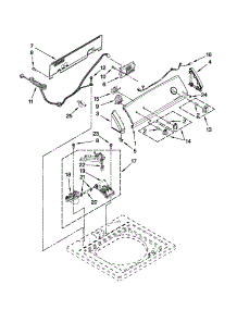 Controls And Water Inlet Parts parts for Kenmore Washer 110.5072010 (1105072010, 110 5072010) from AppliancePartsPros.com