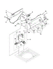 Controls And Water Inlet Parts parts for Kenmore Washer 110.21102012 (11021102012, 110 21102012) from AppliancePartsPros.com