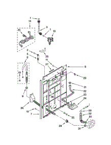Rear Panel Parts parts for Kenmore Washer 110.27172601 (11027172601, 110 27172601) from AppliancePartsPros.com