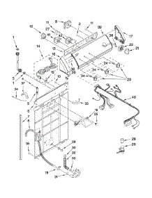 Controls And Rear Panel Parts parts for Kenmore Washer 7MDKL1401WQ0 from AppliancePartsPros.com