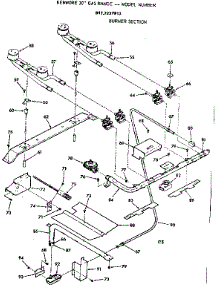 Burner Section parts for Kenmore Range 911.7237913 (9117237913, 911 7237913) from AppliancePartsPros.com