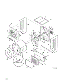 Upper Cabinet / Drum Heater parts for Kenmore Washer Dryer Combo 417.71723510 (41771723510, 417 71723510) from AppliancePartsPros.com