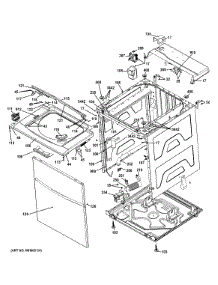 Cabinet (5) parts for Kenmore Washer Dryer Combo 267.1532210 (2671532210, 267 1532210) from AppliancePartsPros.com