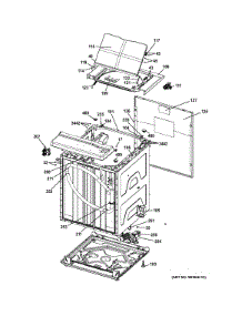 Cabinet (6) parts for Kenmore Washer Dryer Combo 266.1532312 (2661532312, 266 1532312) from AppliancePartsPros.com