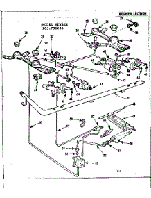 Burner Section parts for Kenmore Range 103.756626 (103756626, 103 756626) from AppliancePartsPros.com