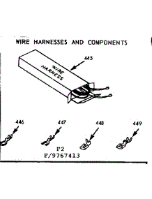 Wire Harness And Components parts for Kenmore Range 103.9767443 (1039767443, 103 9767443) from AppliancePartsPros.com