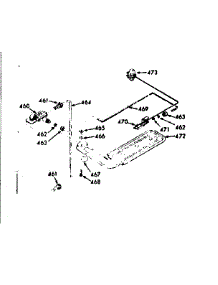 Upper Oven Burner Section parts for Kenmore Range 103.7747260 (1037747260, 103 7747260) from AppliancePartsPros.com
