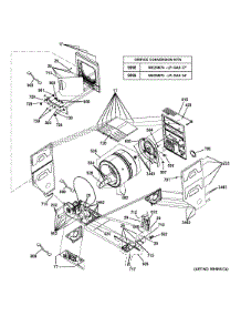 Cabinet (1) parts for Kenmore Washer Dryer Combo 267.1532312 (2671532312, 267 1532312) from AppliancePartsPros.com