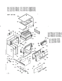 Body Section parts for Kenmore Range 911.6257422 (9116257422, 911 6257422) from AppliancePartsPros.com