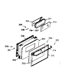 Lower Oven Door Section parts for Kenmore Range 103.7867310 (1037867310, 103 7867310) from AppliancePartsPros.com