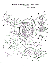 Body Section parts for Kenmore Range 911.9388410 (9119388410, 911 9388410) from AppliancePartsPros.com