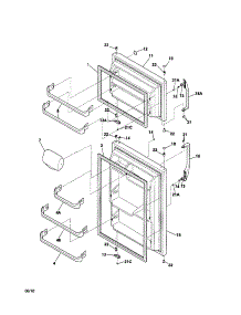 Door parts for Kenmore Washer Dryer Combo 363.61542 (36361542, 363 61542) from AppliancePartsPros.com