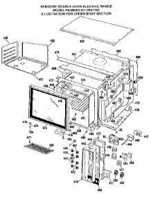 Upper Body Section parts for Kenmore Range 911.9851193 (9119851193, 911 9851193) from AppliancePartsPros.com