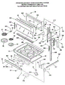 Main Top Section parts for Kenmore Range 911.9851193 (9119851193, 911 9851193) from AppliancePartsPros.com
