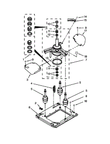 Machine Base Parts parts for Kenmore Washer Dryer Combo 110.26182029A (11026182029A, 110 26182029A) from AppliancePartsPros.com