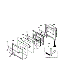 Lower Porcelain Door parts for Kenmore Range 850.4277791 (8504277791, 850 4277791) from AppliancePartsPros.com
