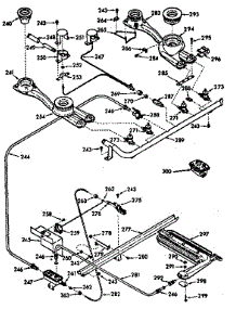 Burner parts for Kenmore Range 103.7447310 (1037447310, 103 7447310) from AppliancePartsPros.com