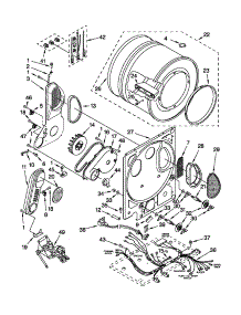 Dryer Bulkhead Parts parts for Kenmore Washer Dryer Combo 110.9875279A (1109875279A, 110 9875279A) from AppliancePartsPros.com