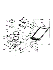 Main Top Section parts for Kenmore Range 103.7747060 (1037747060, 103 7747060) from AppliancePartsPros.com