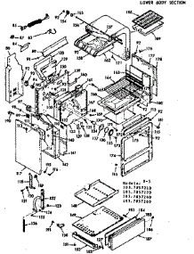Lower Body parts for Kenmore Range 103.7857260 (1037857260, 103 7857260) from AppliancePartsPros.com