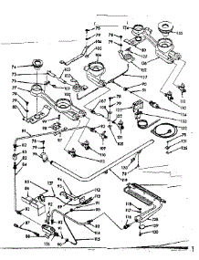 Burner Section parts for Kenmore Range 103.7446761 (1037446761, 103 7446761) from AppliancePartsPros.com