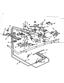 Burner Section parts for Kenmore Range 103.761624 (103761624, 103 761624) from AppliancePartsPros.com