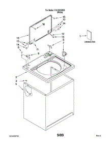 Top And Cabinet Parts parts for Kenmore Water Faucet 20522 from AppliancePartsPros.com