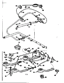 Burner Section parts for Kenmore Range 103.7725000 (1037725000, 103 7725000) from AppliancePartsPros.com