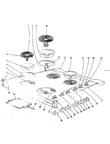 Cook Top Section parts for Kenmore Range 101.9386580 (1019386580, 101 9386580) from AppliancePartsPros.com