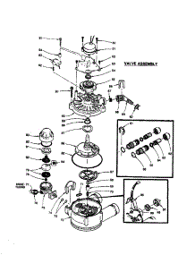 Valve Assembly parts for Kenmore Water Softener 625.348550 (625348550, 625 348550) from AppliancePartsPros.com
